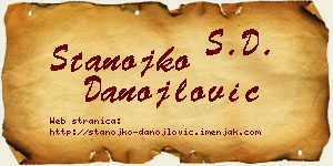 Stanojko Danojlović vizit kartica